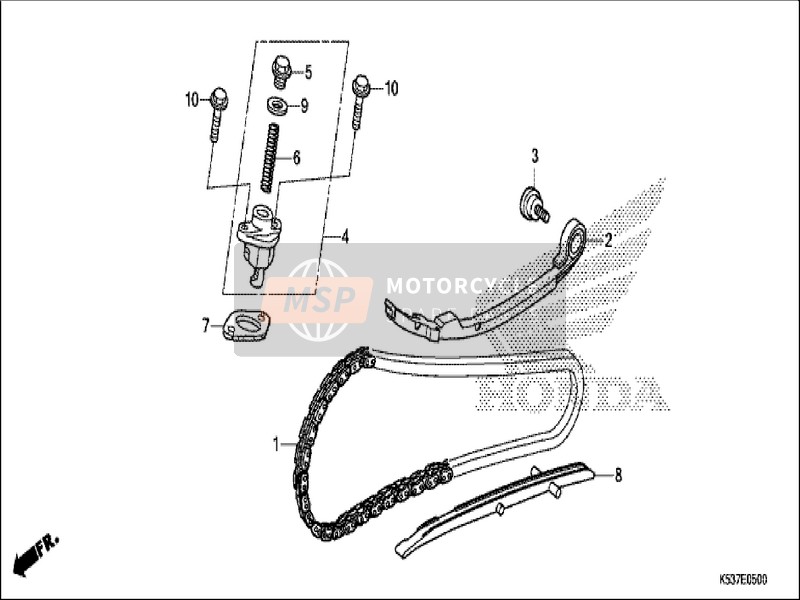 Honda SH300A 2019 Catena a camme per un 2019 Honda SH300A